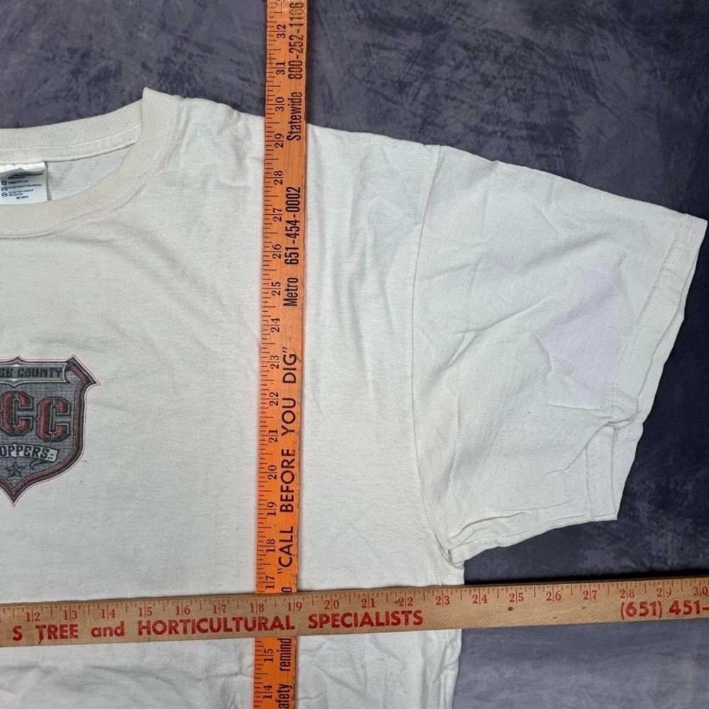 Vintage Orange County Choppers OCC T-Shirt Mens XL White Y2K Biker Streetwear - Picture 6 of 8